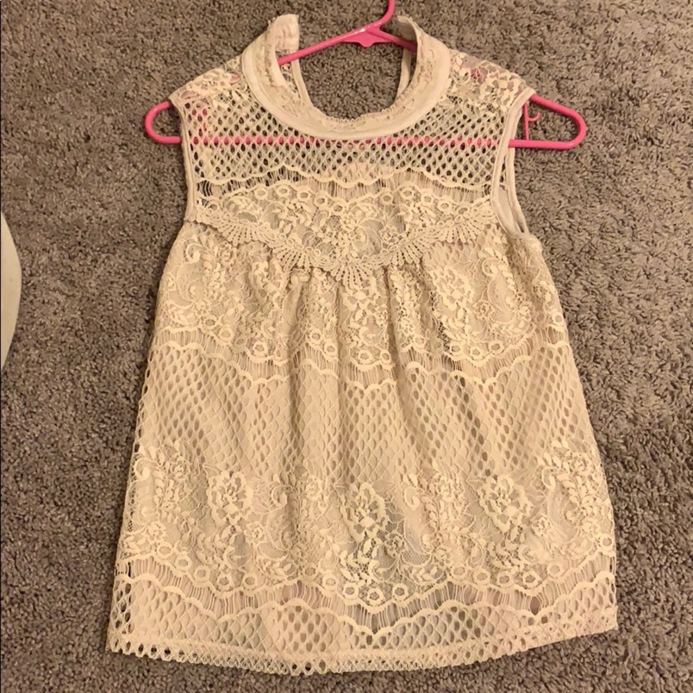 Lace tank top